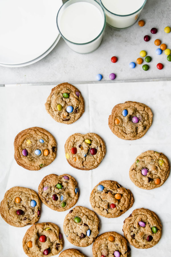 Brown Butter Peanut M&M Cookies • Sunday Table