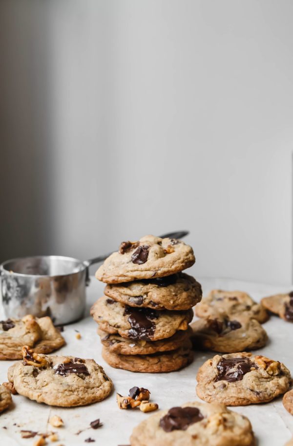 Mexican Hot Chocolate Chunk Cookies with Roasted Walnuts - Lion's Bread
