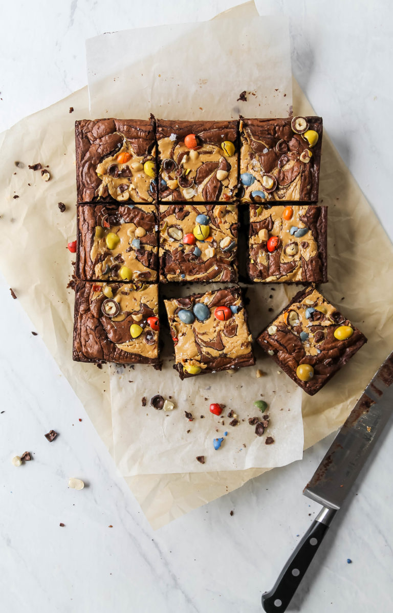 Peanut Butter Marbled Brownies - Lion's Bread