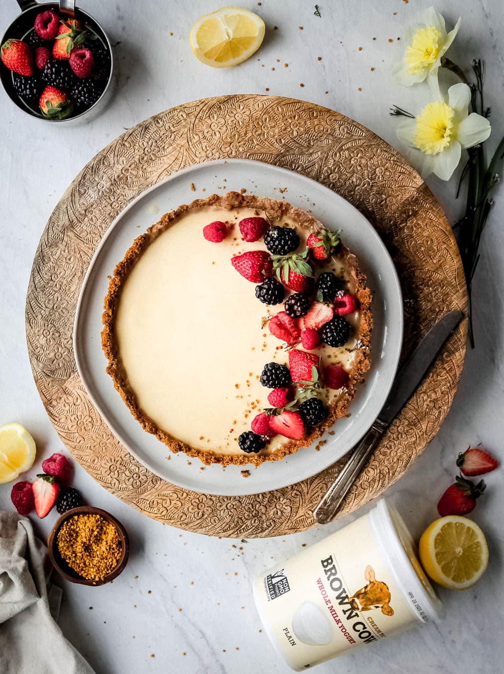 Simple Custard Cream Tart - Lion's Bread