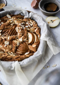 Pear and Almond Brown Butter Cake-