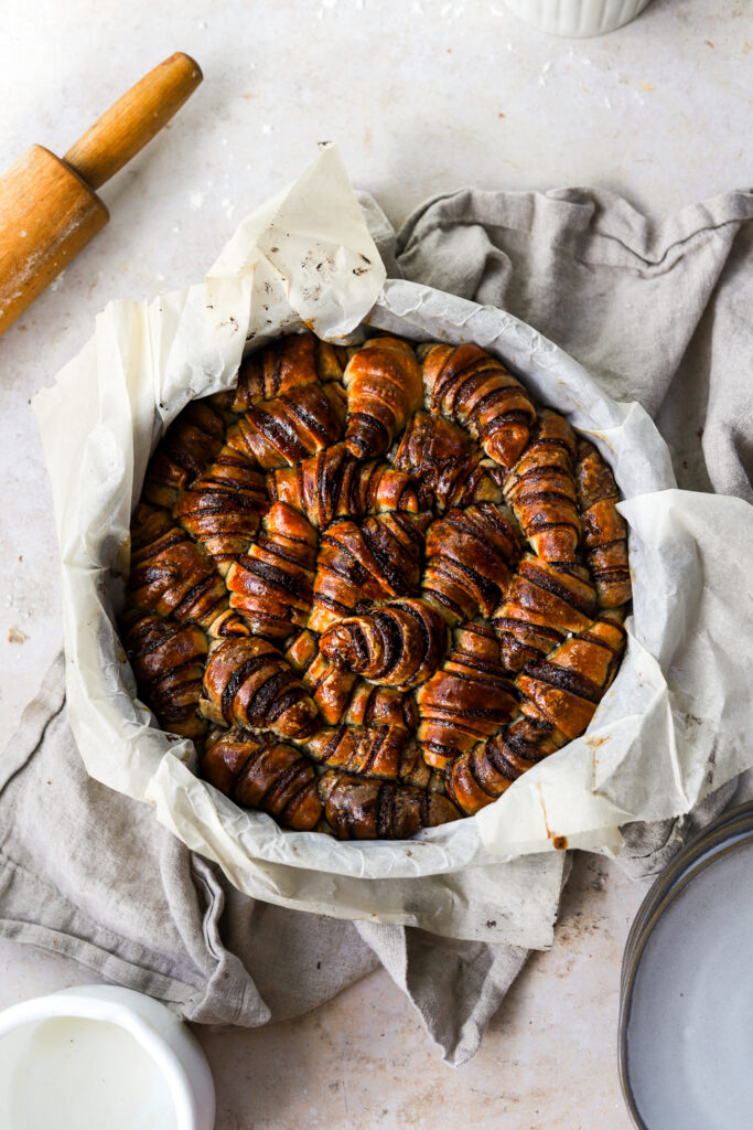 Nutella Rugelach Pull-Apart Cake - Lion's Bread