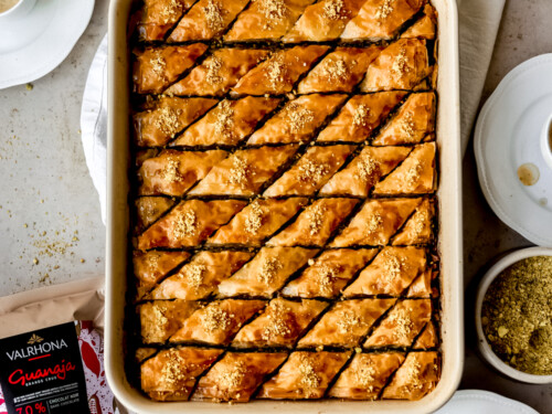 BAKLAVA — Basics With Babish  Baklava, Food processor recipes, Chocolate  baklava