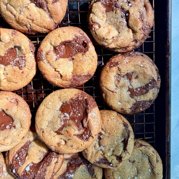 The Best Brown Butter Chocolate Chip Cookies With Toffee - Lion's Bread